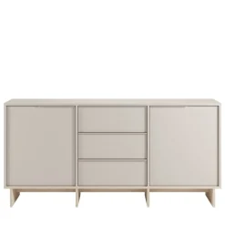 Clearance Drawer HARRIET Buffet 2 portes 3 tiroirs en bois et métal L176cm