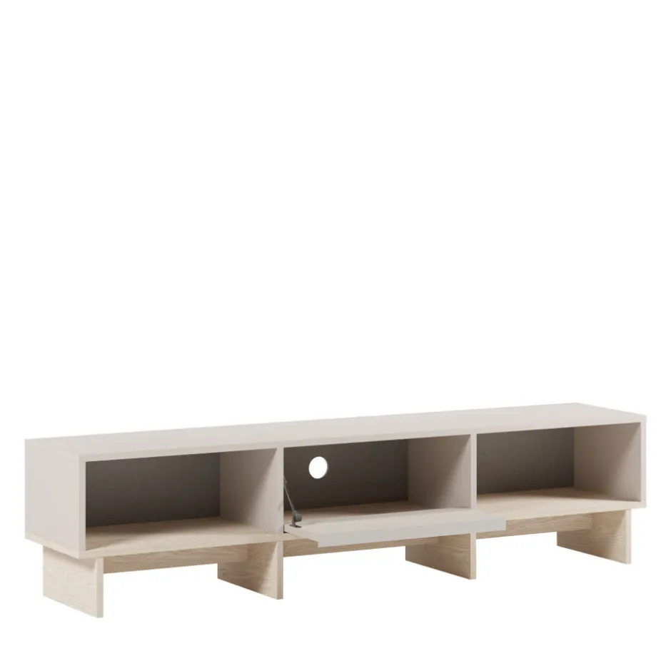 New Drawer HARRIET Meuble TV 1 porte en bois et métal L170cm
