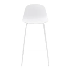 Best No name HEL Lot de 2 chaises de bar en plastique et métal H67,5cm