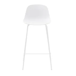 Best No name HEL Lot de 2 chaises de bar en plastique et métal H67,5cm