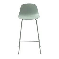 Best No name HEL Lot de 2 chaises de bar en plastique et métal H67,5cm
