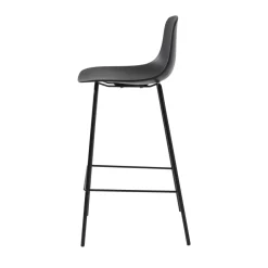 Best No name HEL Lot de 2 chaises de bar en plastique et métal H67,5cm
