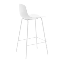 Best No name HEL Lot de 2 chaises de bar en plastique et métal H67,5cm