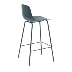Best No name HEL Lot de 2 chaises de bar en plastique et métal H67,5cm