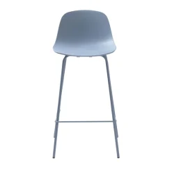Best No name HEL Lot de 2 chaises de bar en plastique et métal H67,5cm