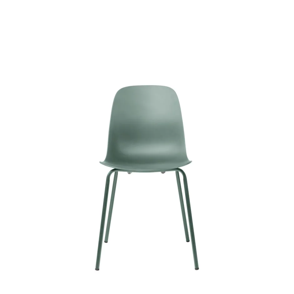 Discount No name HEL Lot de 4 chaises en plastique et métal