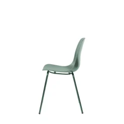 Discount No name HEL Lot de 4 chaises en plastique et métal