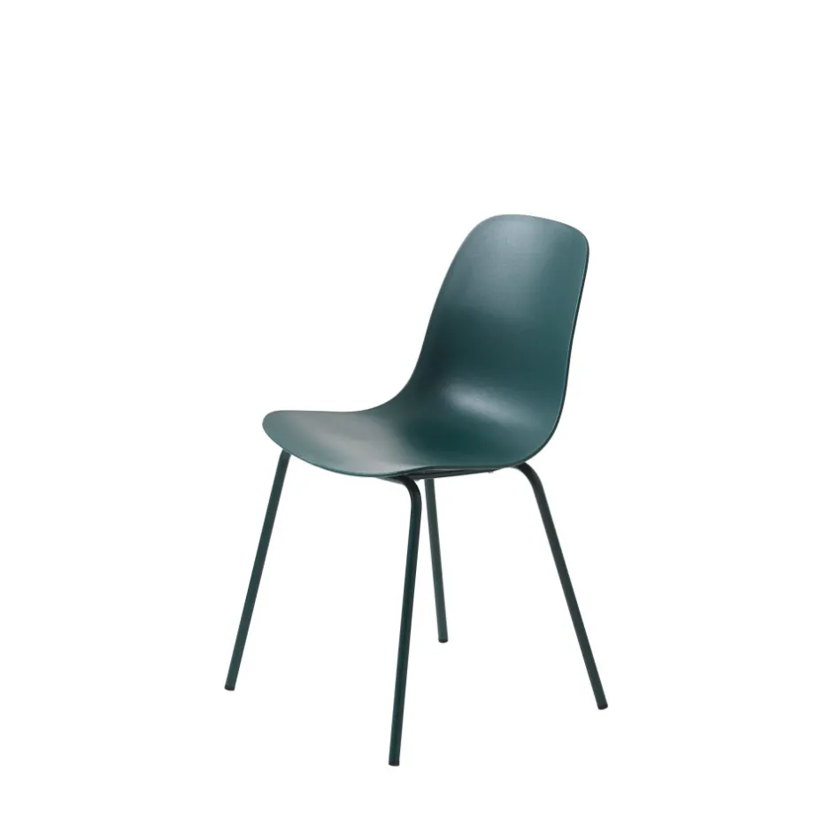 Discount No name HEL Lot de 4 chaises en plastique et métal