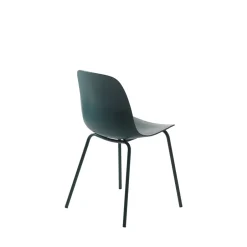 Discount No name HEL Lot de 4 chaises en plastique et métal