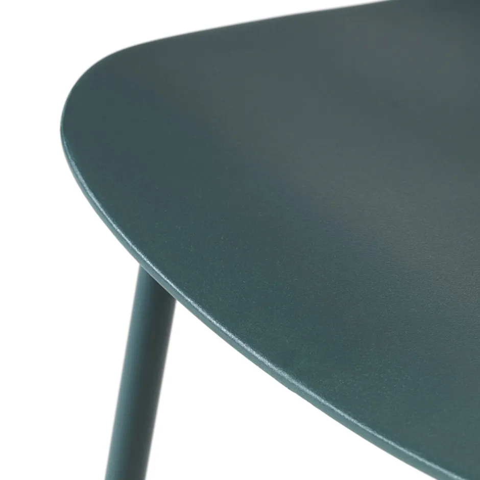 Discount No name HEL Lot de 4 chaises en plastique et métal