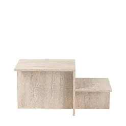 New Drawer HEMY Table basse effet travertin