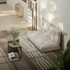 Clearance Karup Design HOOKED Canapé convertible 2,5 places en lin et bois avec accroches murales