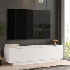Outlet Drawer HUDSON Meuble TV 2 portes en bois L140cm