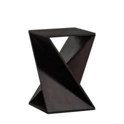 Best Woood IKEM Table d'appoint carrée en bois 41x41cm