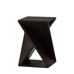 Best Woood IKEM Table d'appoint carrée en bois 41x41cm