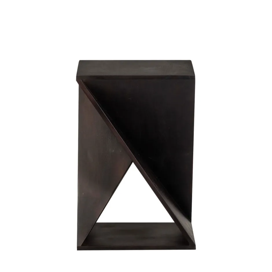Best Woood IKEM Table d'appoint carrée en bois 41x41cm