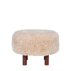 Hot House Nordic INVERNESS Pouf rond imitation fourrure ø50cm