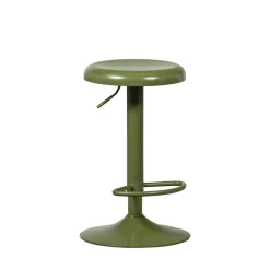 Woood ISAAC Tabouret de bar réglable en métal H61-81cm