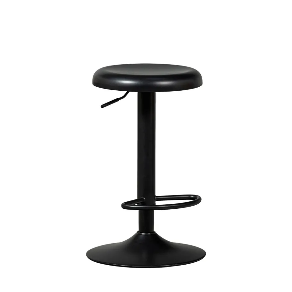 Woood ISAAC Tabouret de bar réglable en métal H61-81cm