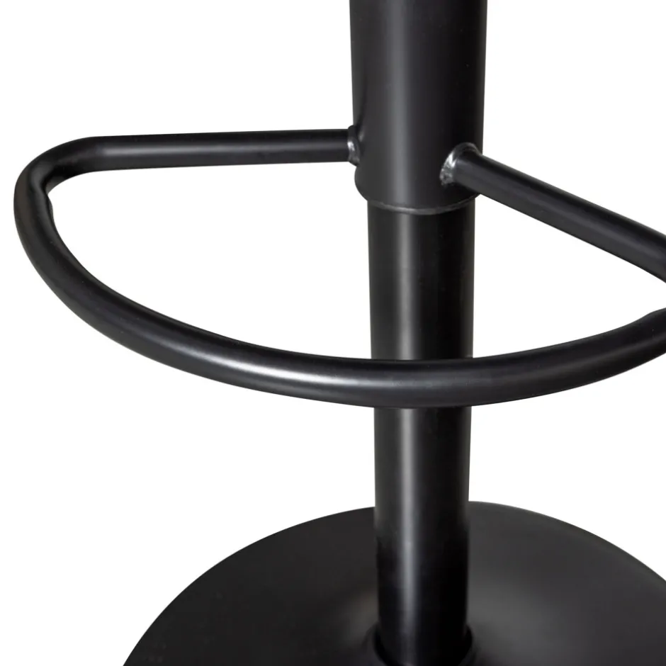 Woood ISAAC Tabouret de bar réglable en métal H61-81cm