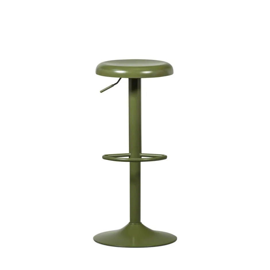 Woood ISAAC Tabouret de bar réglable en métal H61-81cm