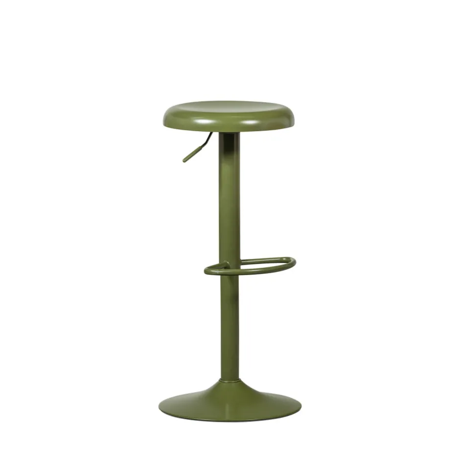 Woood ISAAC Tabouret de bar réglable en métal H61-81cm