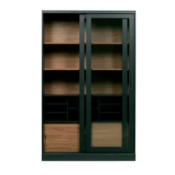 Online Woood JAMES Vitrine 2 portes en bois H200cm