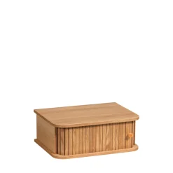 Best Woood JENA Table de chevet suspendue 1 porte coulissante en bois