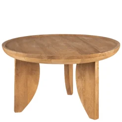 New Drawer JEPARA Table basse ronde en bois massif ø84cm