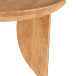 New Drawer JEPARA Table basse ronde en bois massif ø84cm