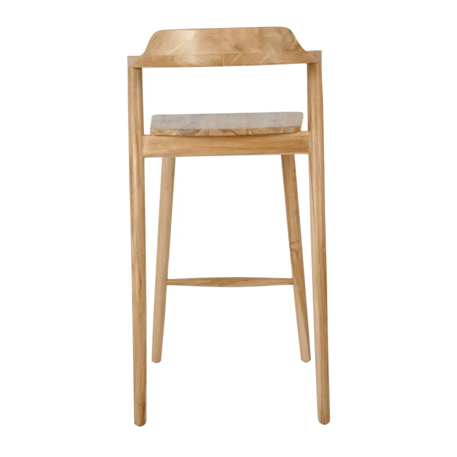 Hot Drawer JOKO Lot de 2 chaises de bar en teck H75cm