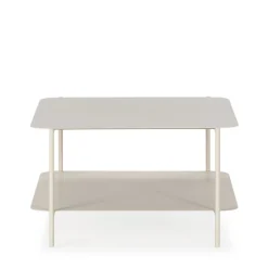 Outlet Drawer JUDITH Table basse en métal à double plateau