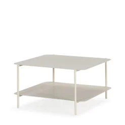 Outlet Drawer JUDITH Table basse en métal à double plateau