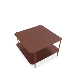 Outlet Drawer JUDITH Table basse en métal à double plateau