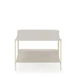 Drawer JUDITH Table basse rectangulaire en métal à double plateau