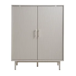 Hot No name JURA Buffet haut 2 portes en bois et métal H125cm