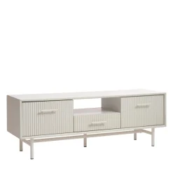 Sale No name JURA Meuble TV 2 portes 1 tiroir en bois et métal L140cm