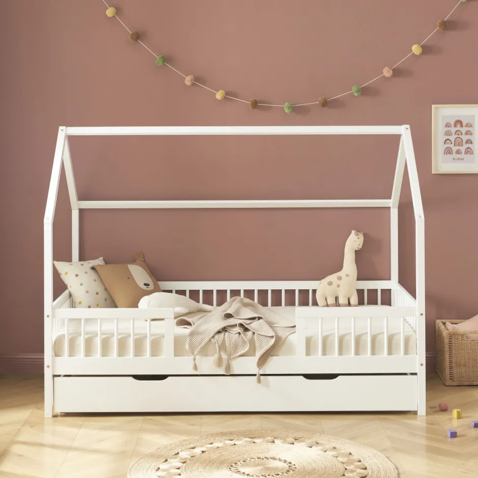 Clearance No name KABA Lit cabane enfant en bois 90x190cm