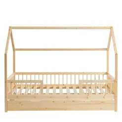 Clearance No name KABA Lit cabane enfant en bois 90x190cm