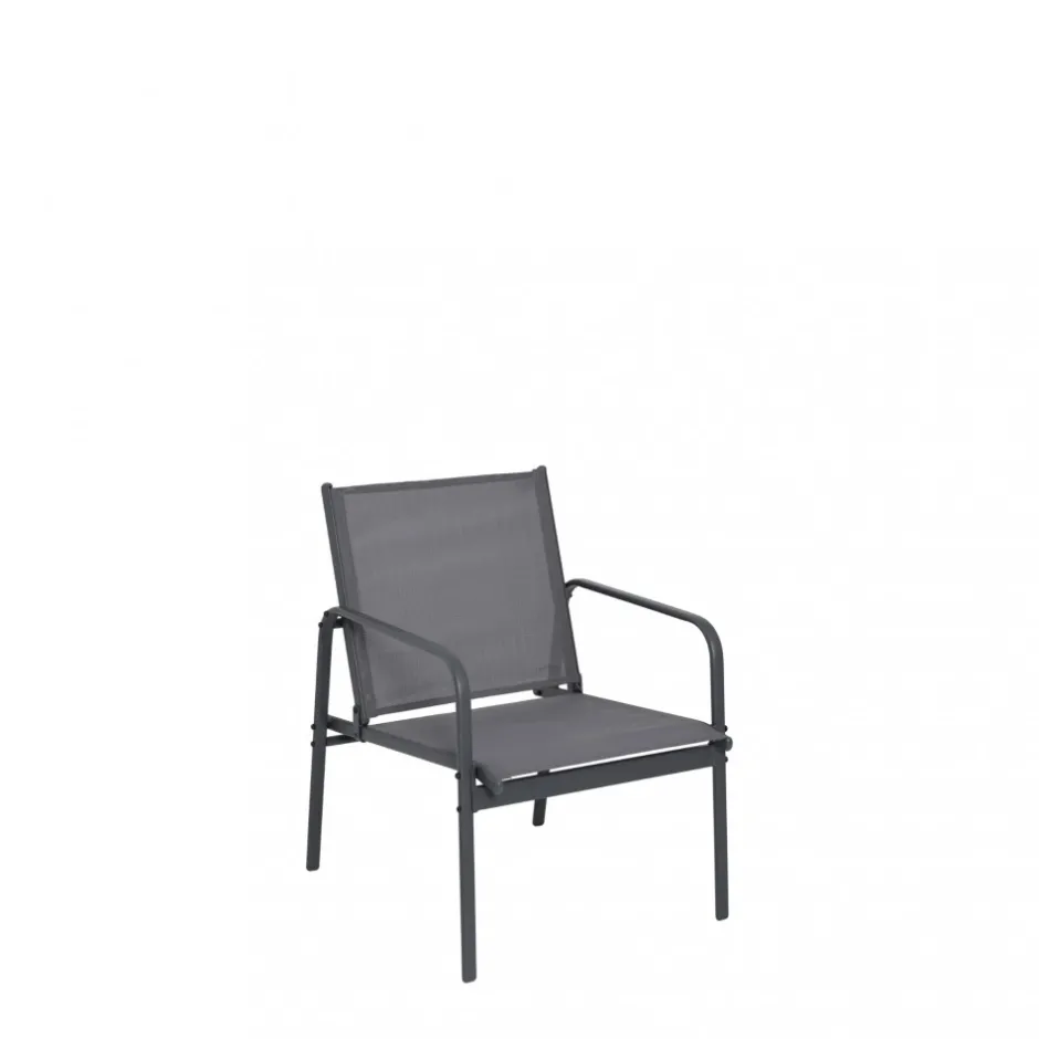 Sale Drawer KALLIA Salon de jardin 4 personnes en acier traité et textilène