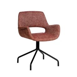 Sale Drawer KENDO Chaise de bureau pivotante en tissu et métal