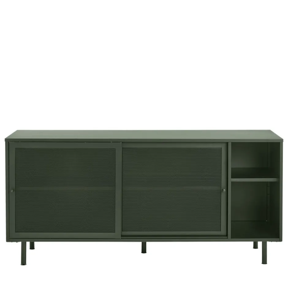 No name KISO Buffet 2 portes, 2 niches en métal L160cm