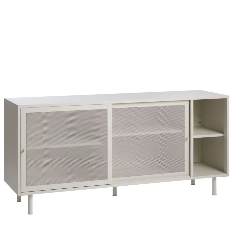 No name KISO Buffet 2 portes, 2 niches en métal L160cm