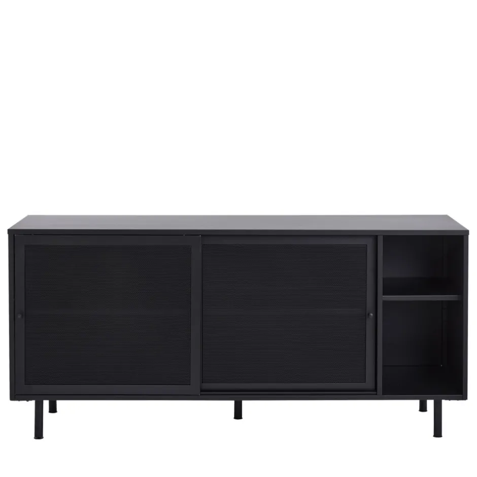 No name KISO Buffet 2 portes, 2 niches en métal L160cm