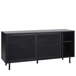 No name KISO Buffet 2 portes, 2 niches en métal L160cm