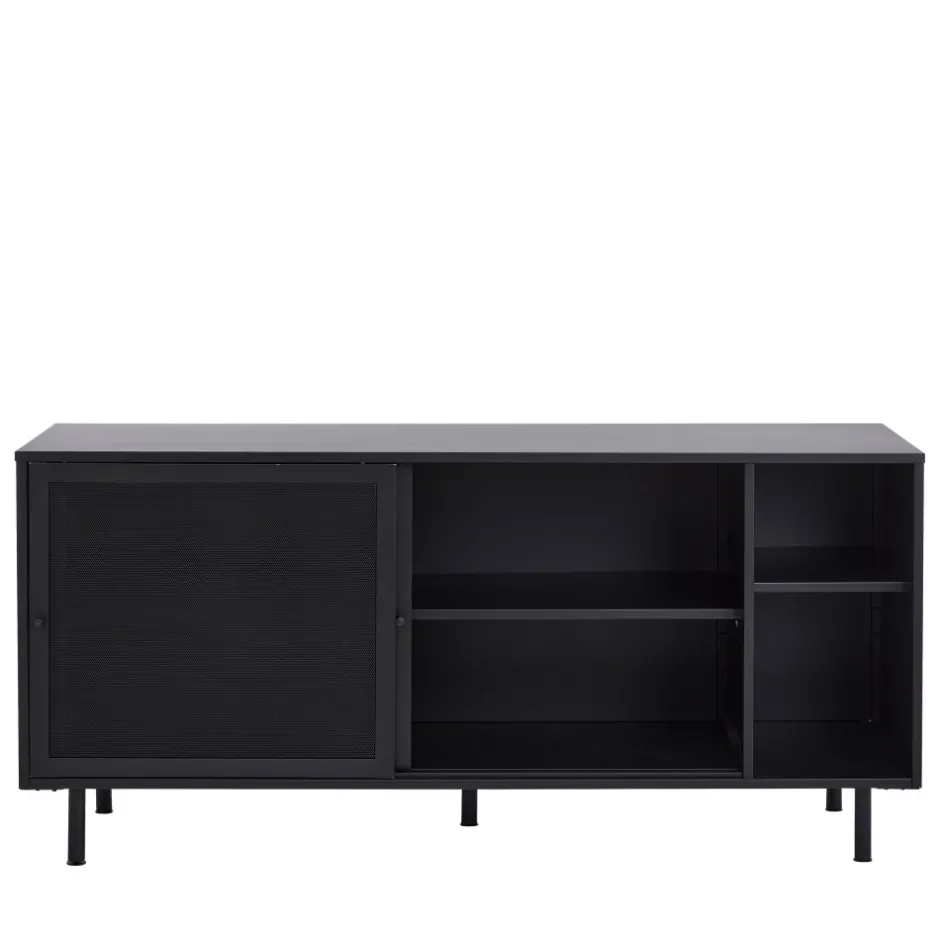 No name KISO Buffet 2 portes, 2 niches en métal L160cm