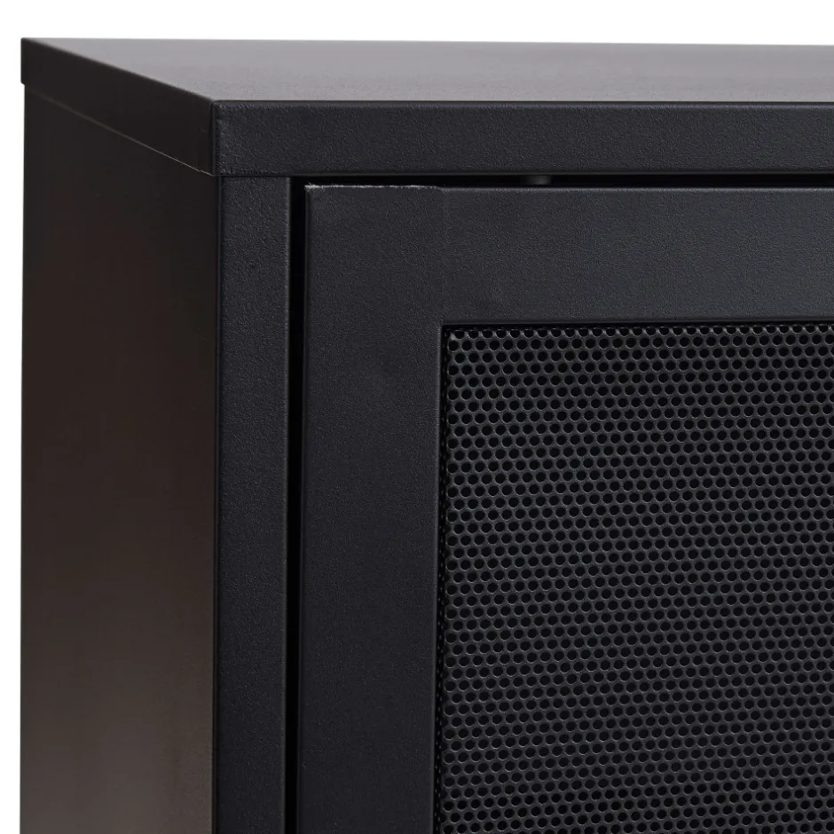 No name KISO Buffet 2 portes, 2 niches en métal L160cm