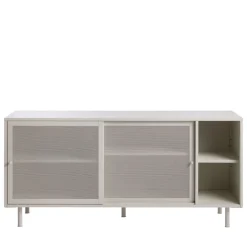 No name KISO Buffet 2 portes, 2 niches en métal L160cm