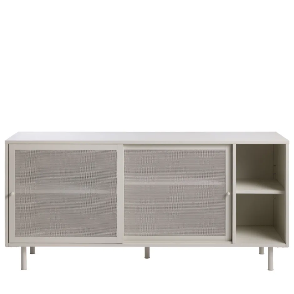 No name KISO Buffet 2 portes, 2 niches en métal L160cm