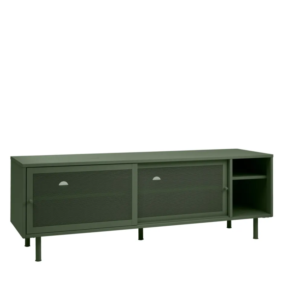 Discount No name KISO Meuble TV 2 portes, 2 niches en métal L160cm